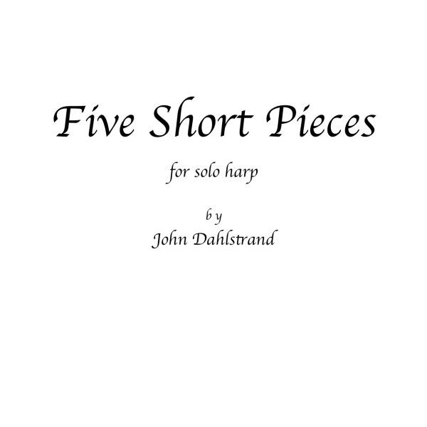 Five Short Pieces - Dahlstrand